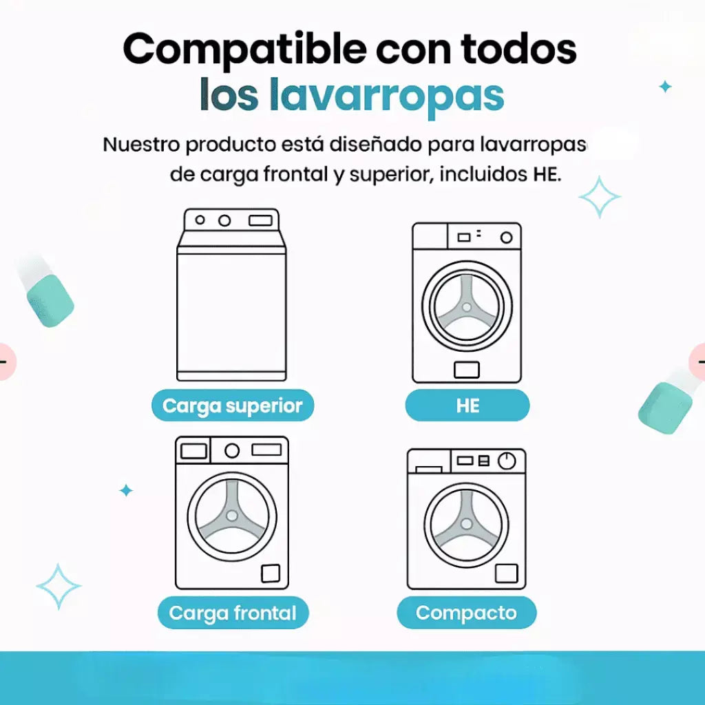 TurboClean™ Pastillas para lavarropas