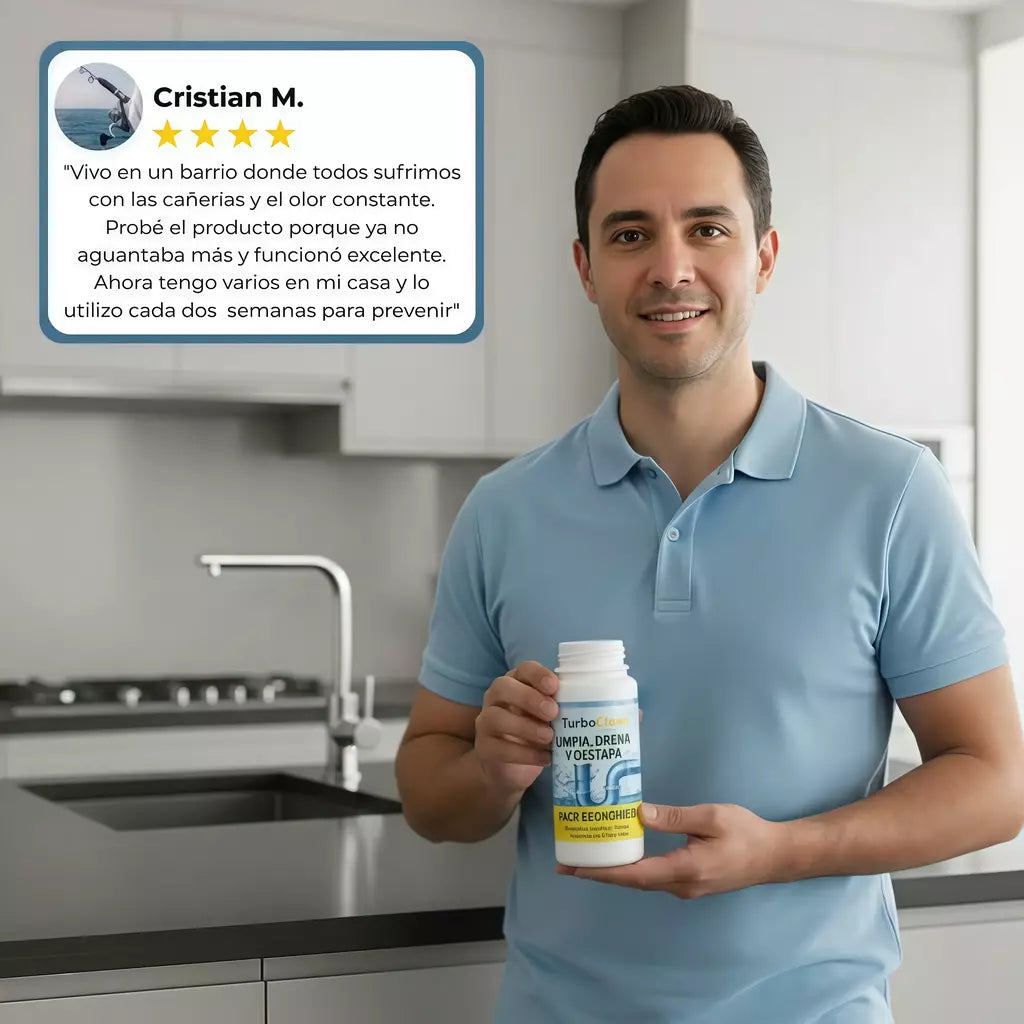 TurboClean™ Limpia y destapa tus cañerias