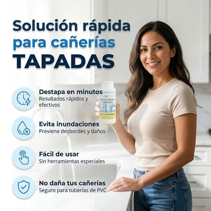 TurboClean™ Limpia y destapa tus cañerias